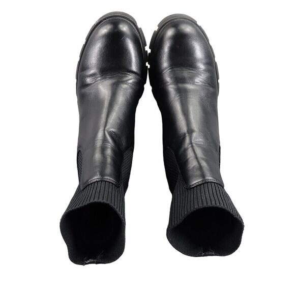 Steve Madden Shoe Women 11 Boots Fashion Platform Block Heel Hutch Pull On Black - Picture 11 of 16